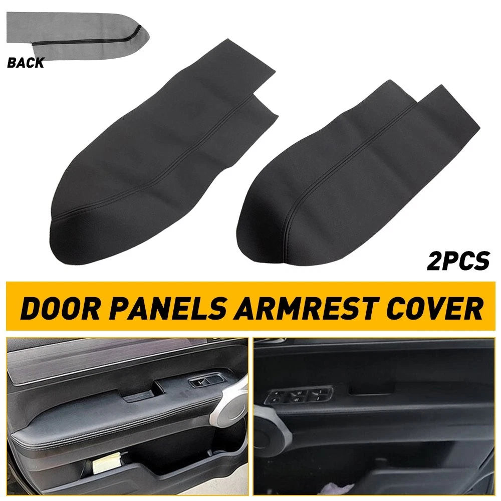 2pcs Leather Door Front Panels Armrest Cover for Honda CR-V (2007–2012)