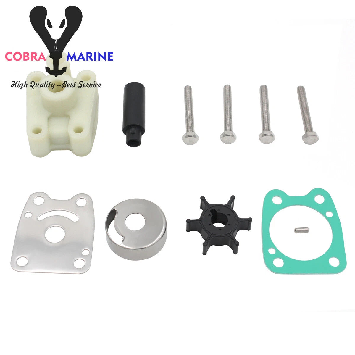 Water Pump Impeller Repair Kit 6E0-W0078-A2-00 for Yamaha Outboard