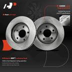 Front Disc Brake Rotors for Dodge Caliber (2007-2012) & Mitsubishi Lancer (2008-2017)