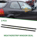 2X Front Left & Right Weatherstrip Window Seal No. 72450S04003 for Honda