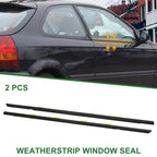 2X Front Left & Right Weatherstrip Window Seal No. 72450S04003 for Honda