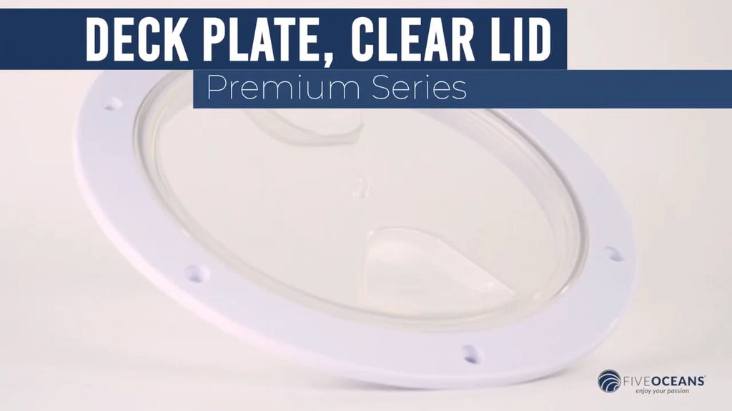 5" Round Inspection Deck Plate with Clear Lid for Marine Boat