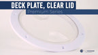 5" Round Inspection Deck Plate with Clear Lid for Marine Boat