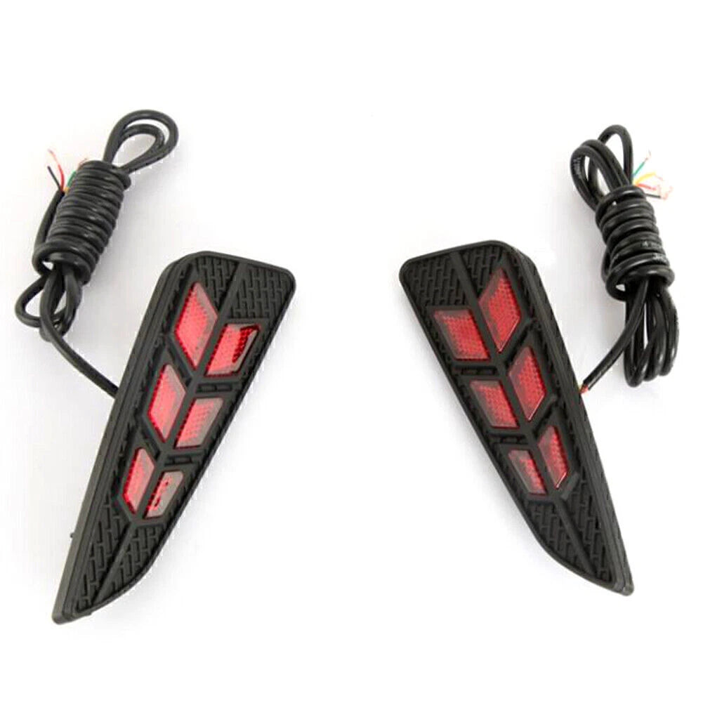 Pair 12V LED Rear Bumper Tail Brake Lights for Toyota CHR (2018)