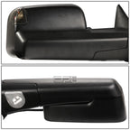 Set of 2 Power Heated LED Smoked Towing Mirrors for Dodge Ram (2009–2016)