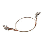 2pcs Stainless Steel Leader Wire with Swivels & Snap for Fishing