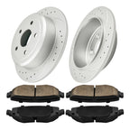 Rear Drilled & Slotted Brake Kit for Jeep Wrangler (2007–2017) (2018–2018)