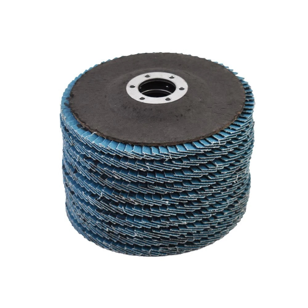 50 Pack 4-1/2" 60 Grit T29 Zirconia Flap Discs for Automotive Use