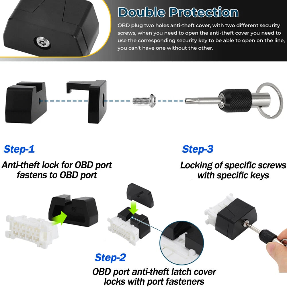OBD II Port Lock Security Tool for Car Diagnostic Port Protector