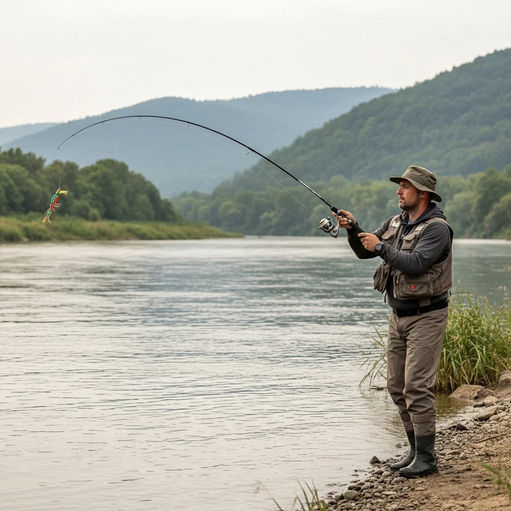 Portable Lure Rod for Boat Fishing (Multi-Section Fiberglass)