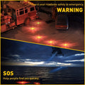 Set of 6 LED Road Flares Emergency Disc Safety Light for Roadside Use
