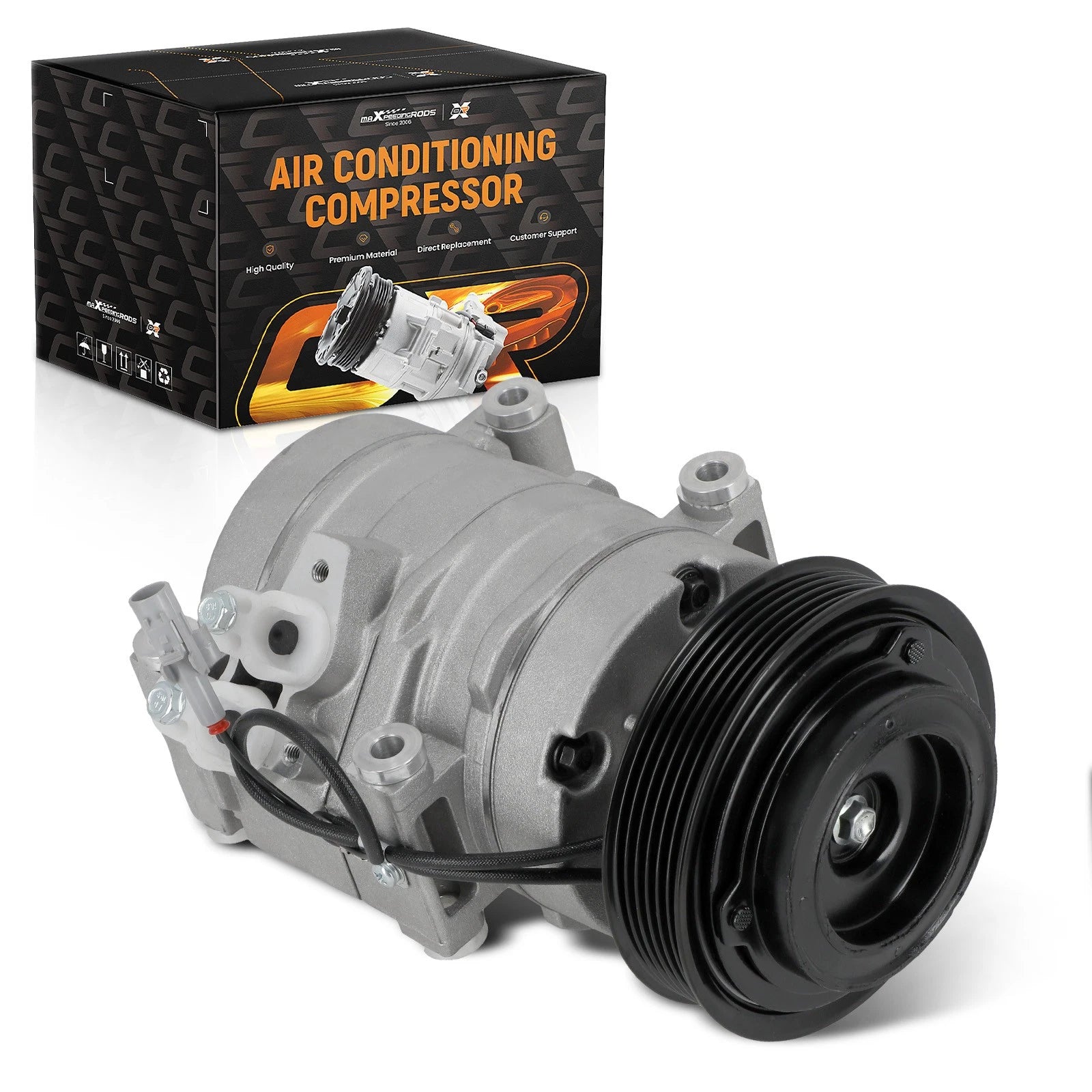 A/C Compressor w/ Clutch for Toyota Sienna (2004–2007) CO10854C