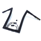 16" Black Prewired 1.5" Handlebar Ape Hanger for Harley Road King FLHR (2008–2013)