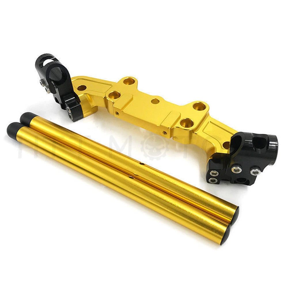 CNC Gold Separation Riser Clip On Adapter Plate for Kawasaki Z900 (2017)