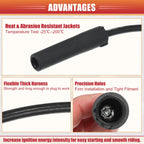 5 Pcs Spark Plug Wire Ignition Coil Cable for Toyota Celica Pickup (1990–1999)