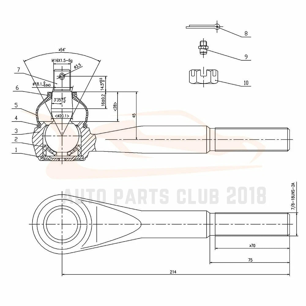 8pc Front Suspension Kit for Chevrolet Blazer, GMC Jimmy (1995–2005)