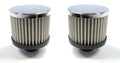 Chrome Valve Cover Push In Breathers Pair for Universal Fit (Any) (2000–2025)