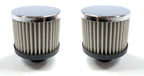 Chrome Valve Cover Push In Breathers Pair for Universal Fit (Any) (2000–2025)