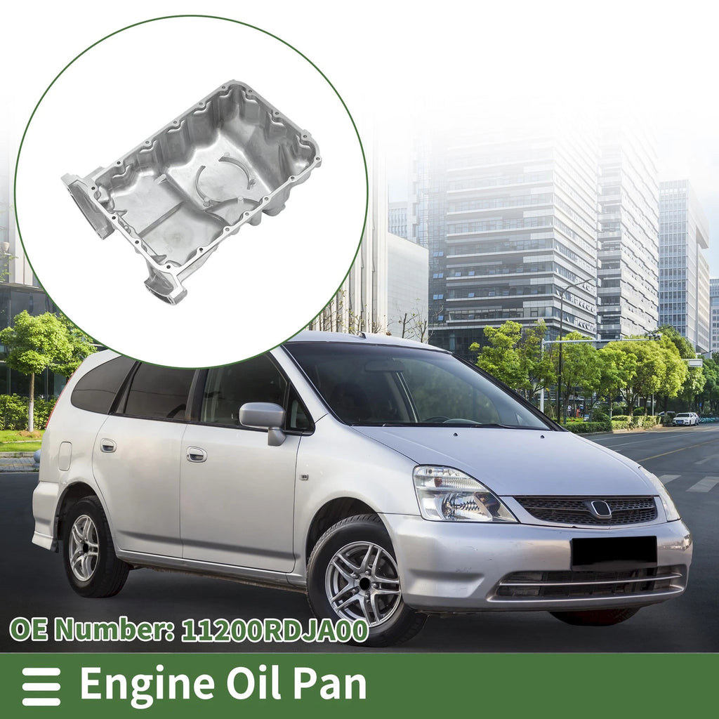 1 Pcs Engine Oil Pan No.11200RDJA00 for Honda Odyssey (2007) Aluminum