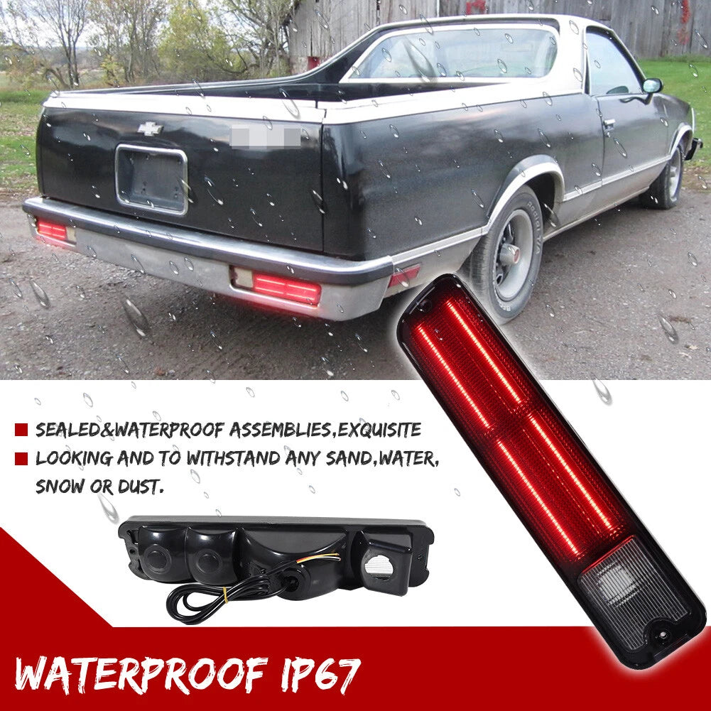 Smoked LED Tail Lights for Chevrolet El Camino Malibu GMC Caballero (1979–1987)