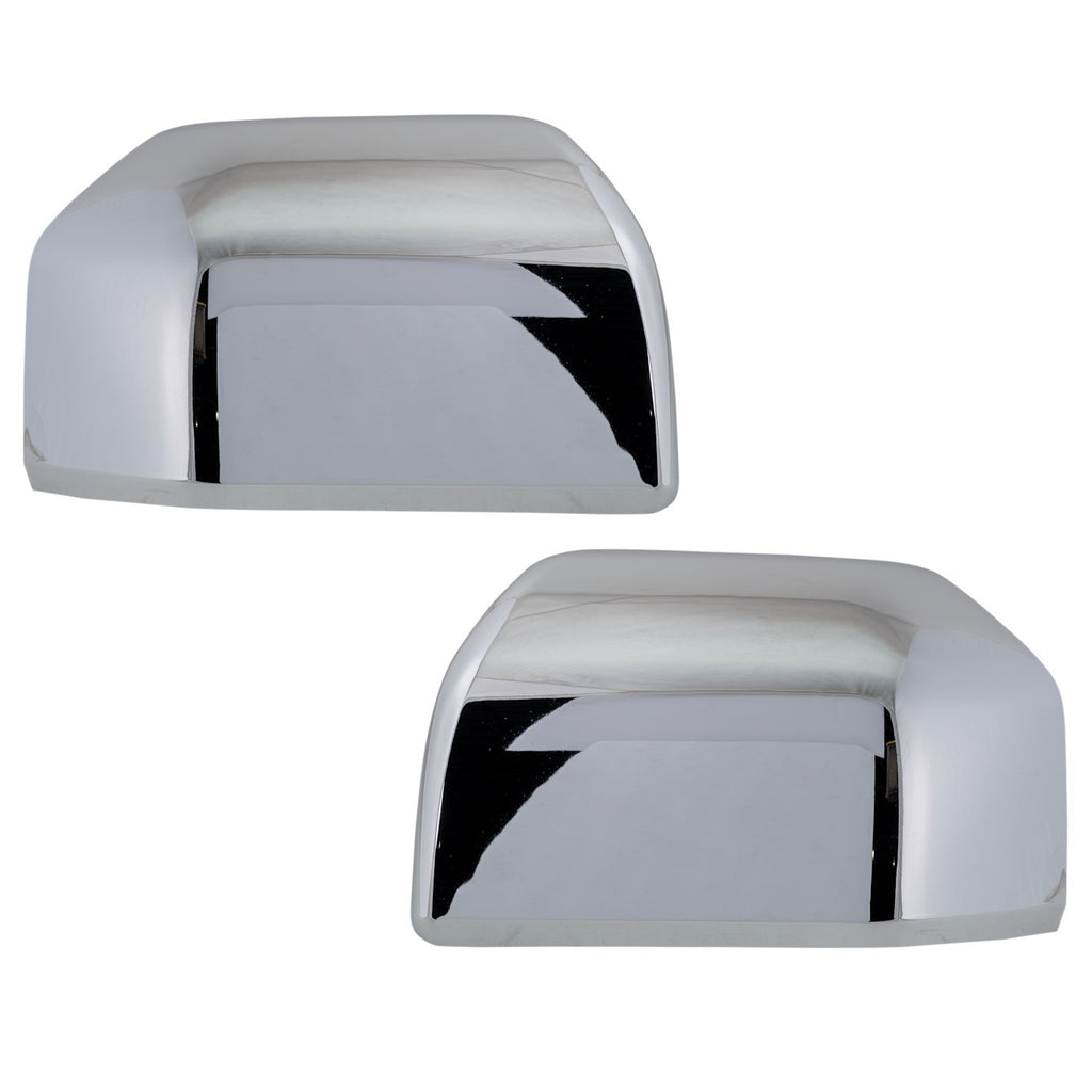 Set of 2 Mirror Covers for Ford F-150 (2015–2020) Chrome