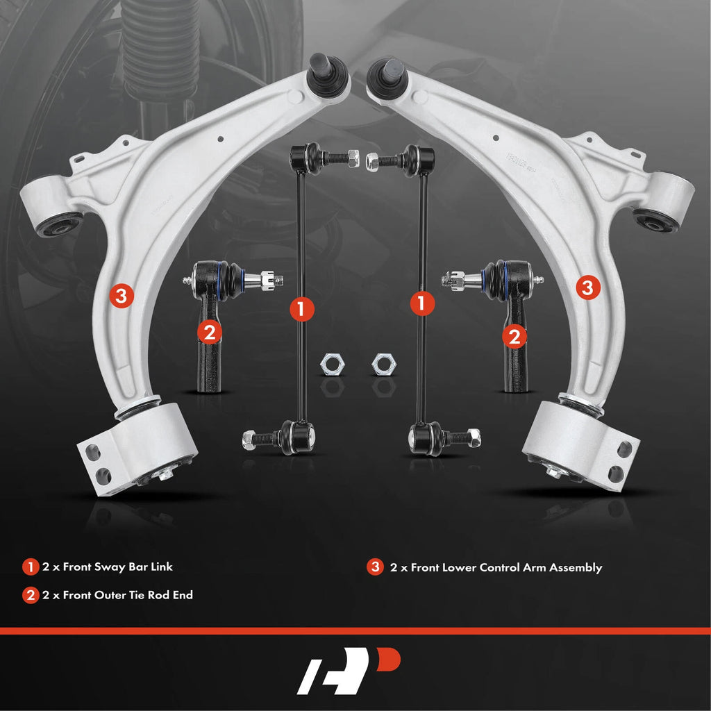 Set of 6 Front Control Arm Sway Bar Links for Chevy Cruze Buick