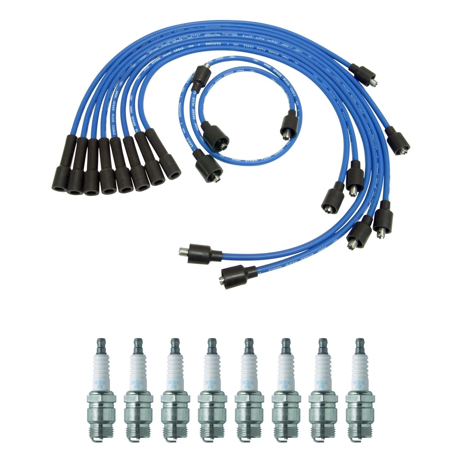 NGK 7mm Wire Set for Dodge D25 D350 W25 W350 (1981–1993)