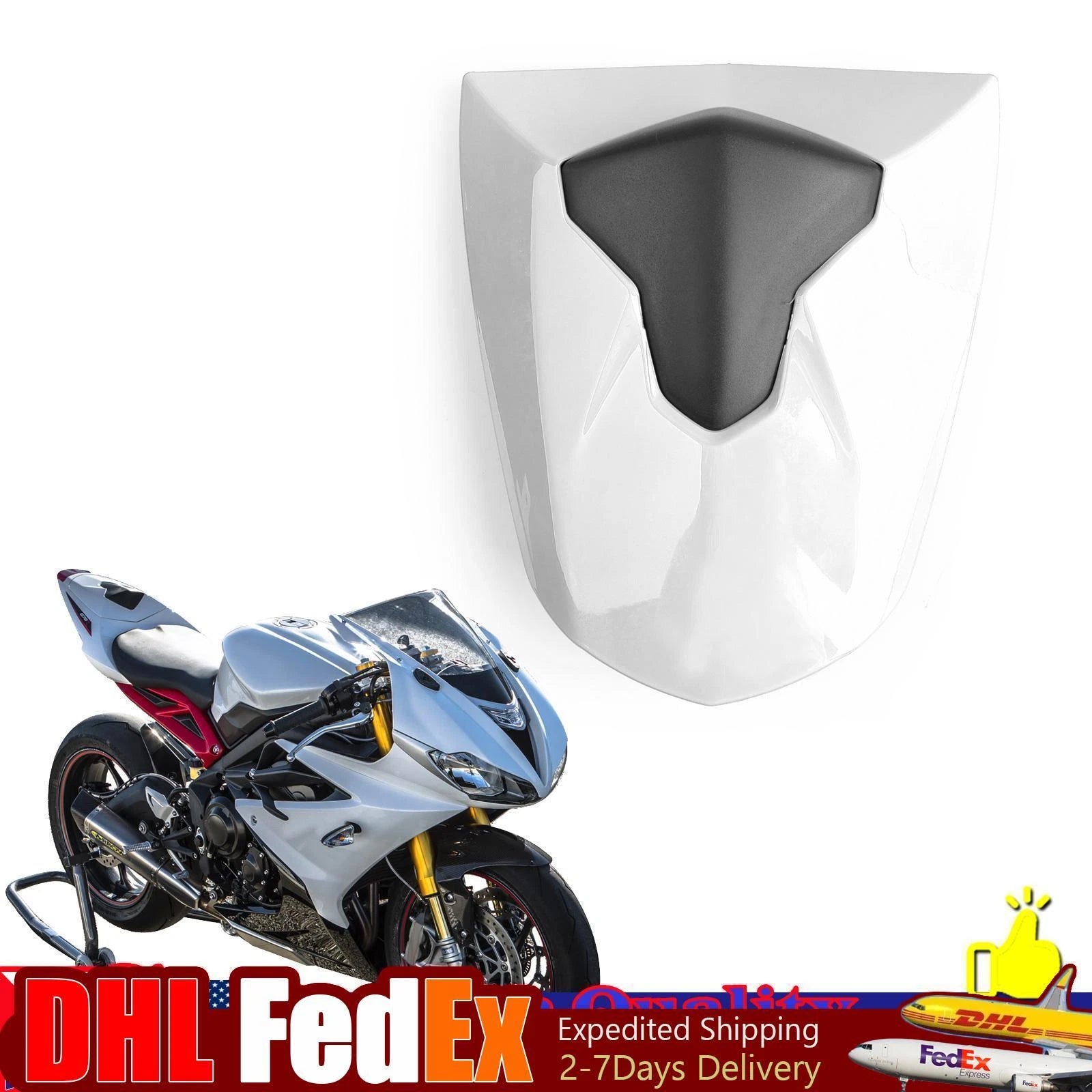 ABS Rear Passenger Seat Cover Cowl for Daytona 675, 675R (2013–2018)