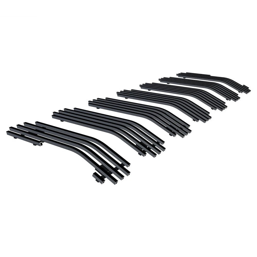 Stainless Black Billet Grille Insert for Jeep Wrangler JL (2018–2024)