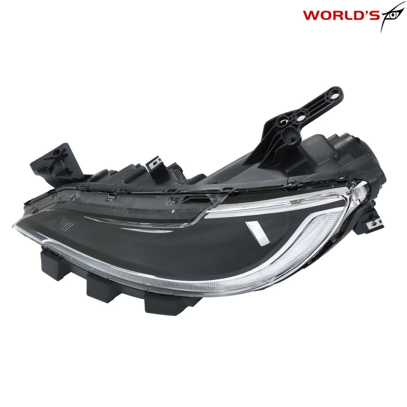 Headlight for Chrysler 200 (2015–2017) Halogen with LED DRL Chrome Trim