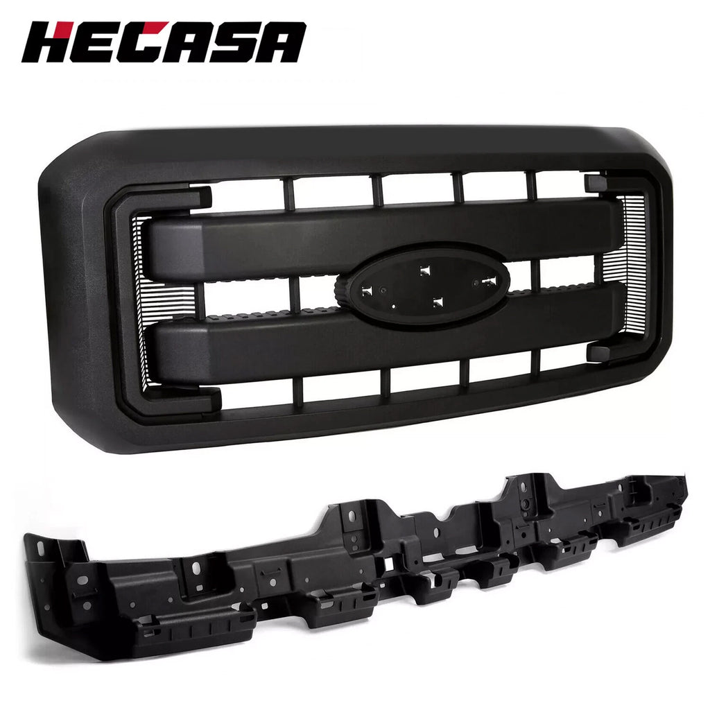 Front Grille with Reinforcement Mount for Ford F250 F350 F450 F550 (2011–2016)