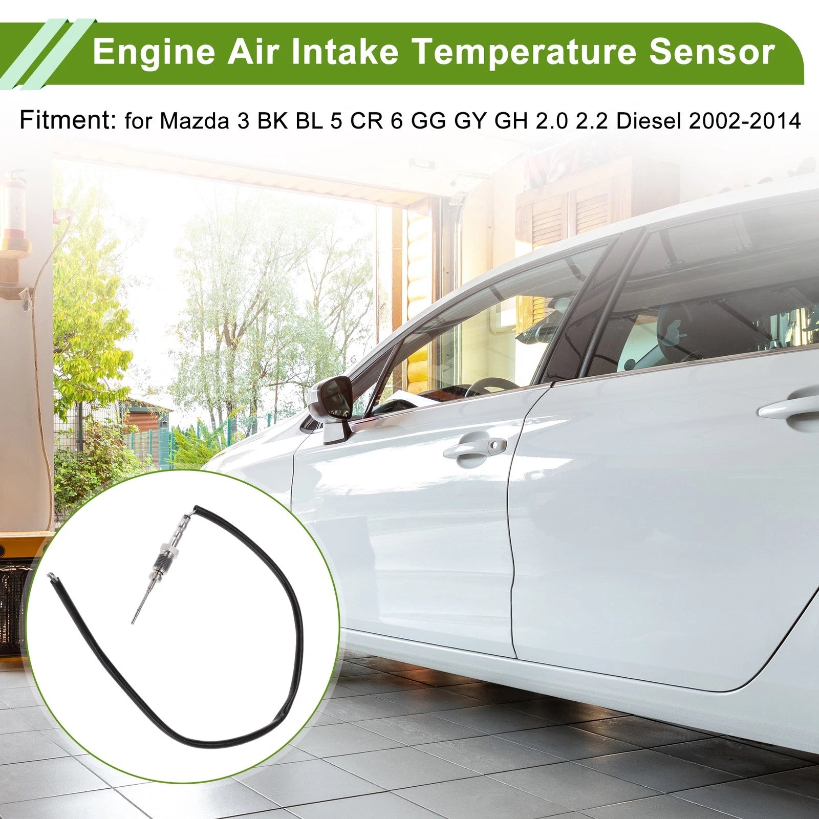 Air Charge Temperature Sensor No.RF7J187G0A for Mazda 3 BK BL 5 CR (2002–2014)
