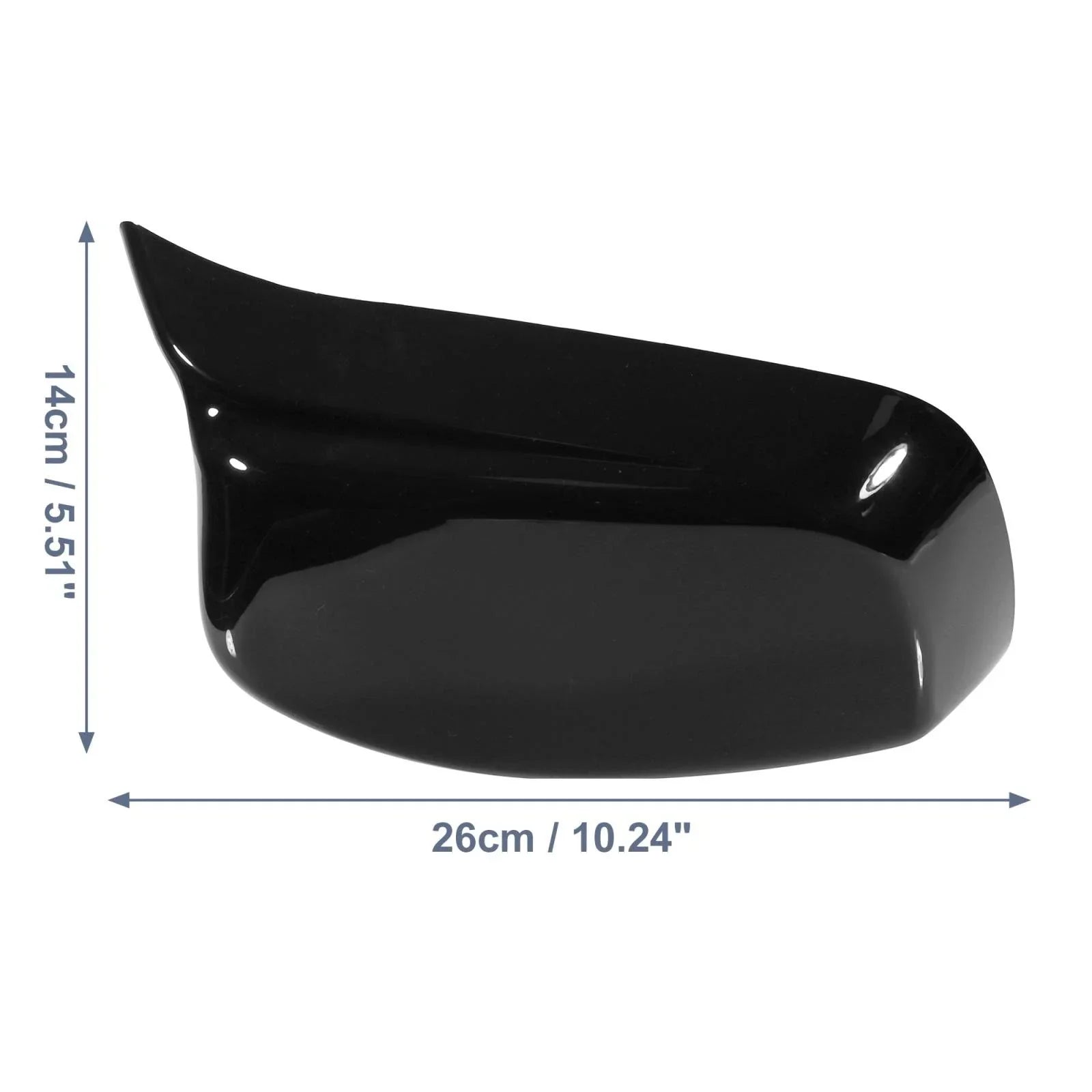 Gloss Black Rear View Mirror Covers for BMW 5 Series E60-E64
