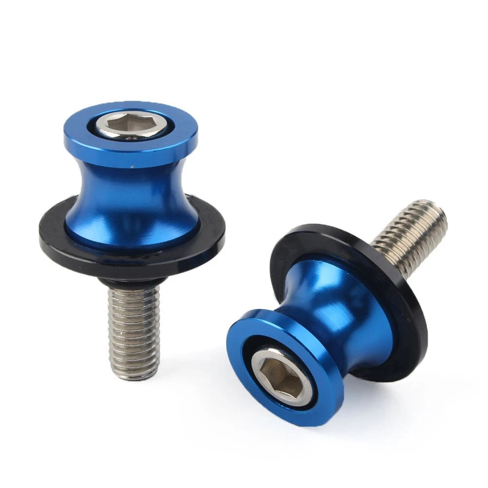 Set of 2 Swingarm Spools Slider Screws 8MM for Kawasaki ZX6R (2012–2021) Blue CNC