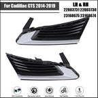 Front Bumper Fog Light Covers for Cadillac CTS (2014–2019) Left & Right