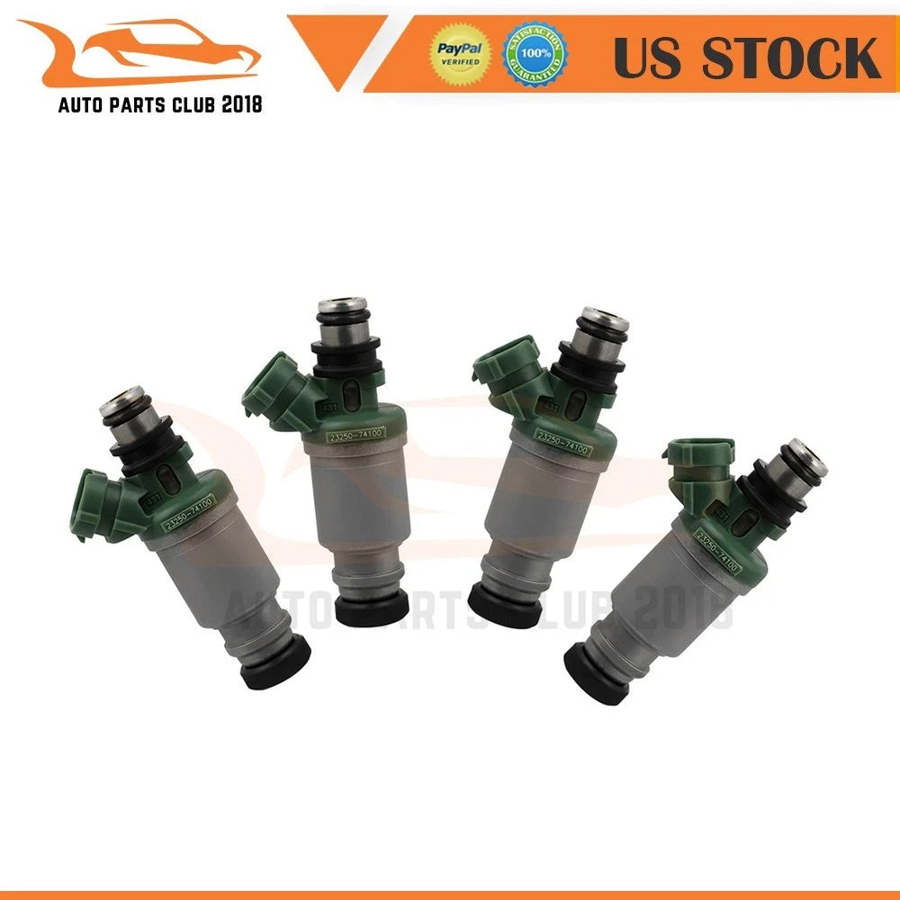 Set of 4 Fuel Injectors for Toyota Camry MR2 Celica Solara (2.2L) 23250-74100
