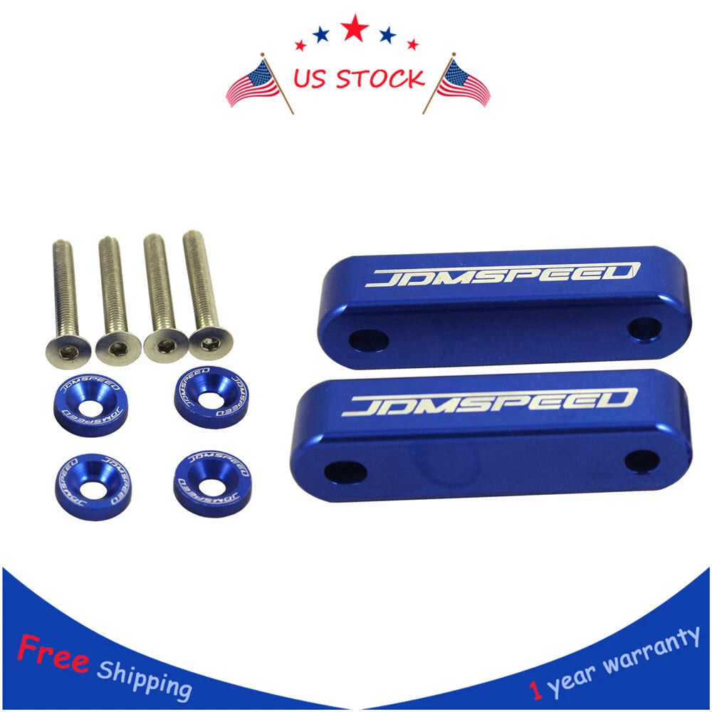 Set of 4 JDM Hood Spacer Risers for Acura Integra (1990–2001) & Honda Civic CRX (1988–2000)