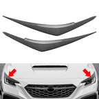 Carbon Fiber Headlight Eyebrow Eyelid Trim for Subaru WRX STI (2022-2025)