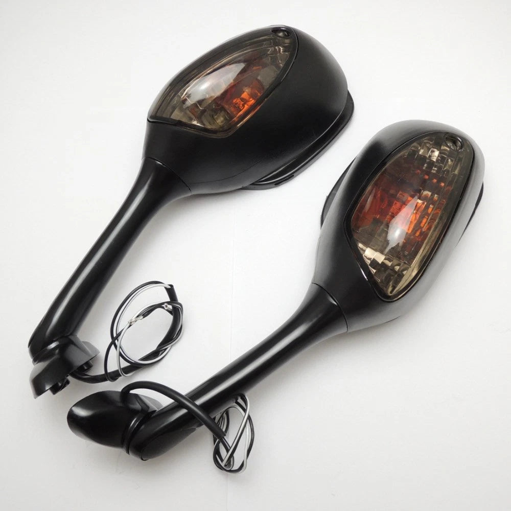 Rearview Side Mirrors w/Turn Signals for Suzuki GSXR600 GSX-R750 GSXR1000 (2002–2015)