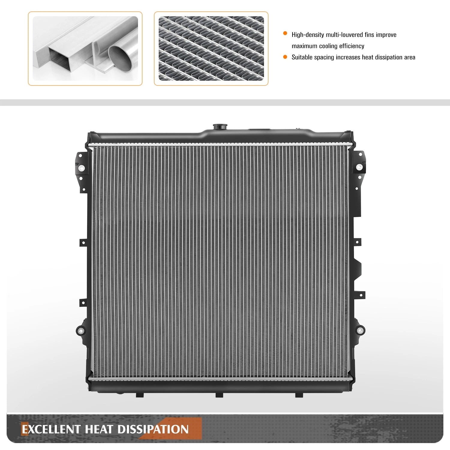 Aluminum Core 2-Row Cooling Radiator for Toyota Tundra 4.6L 5.7L (2014–2021) DPI-13681