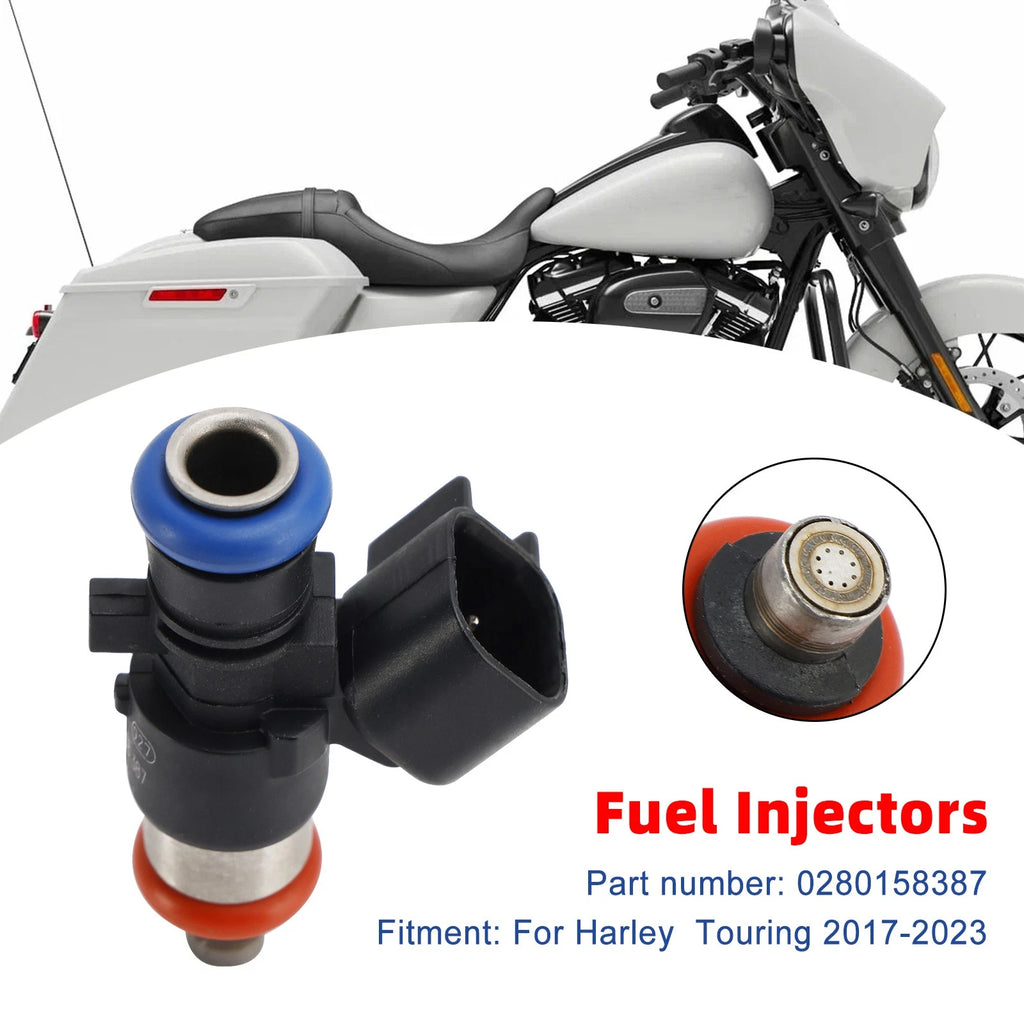 Set of 4 Fuel Injectors for Harley Touring FLHXSE CVO Street Glide (2017–2023) 0280158387