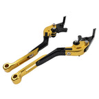 Gold Extendable Brake Clutch Levers for Suzuki GSXR600 GSXR750 GSXR1000 (06-10)