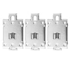 Set of 3 Aluminum Alloy Mounting Brackets for 35mm DIN Rail Relays