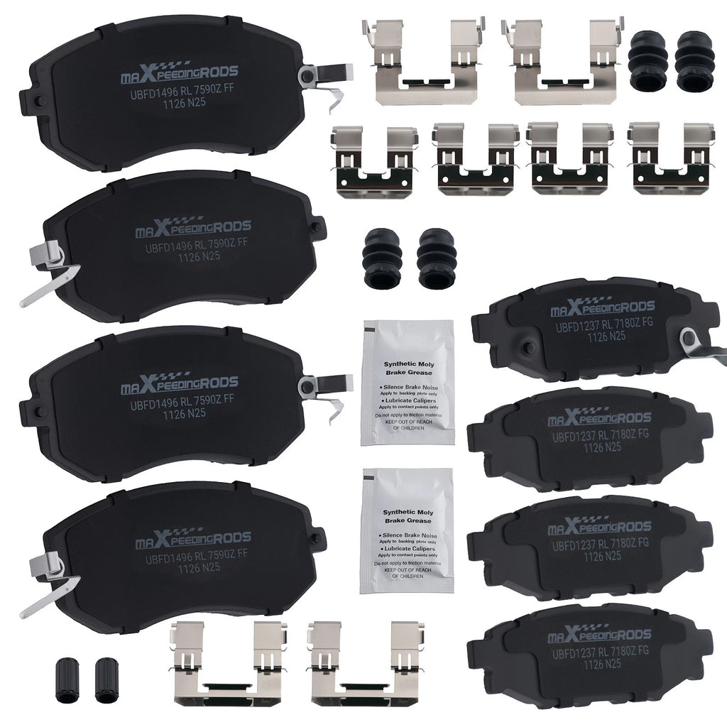 Set of 4 Ceramic Brake Pads for Subaru Crosstrek (2016–2017)/Forester (2011–2018)