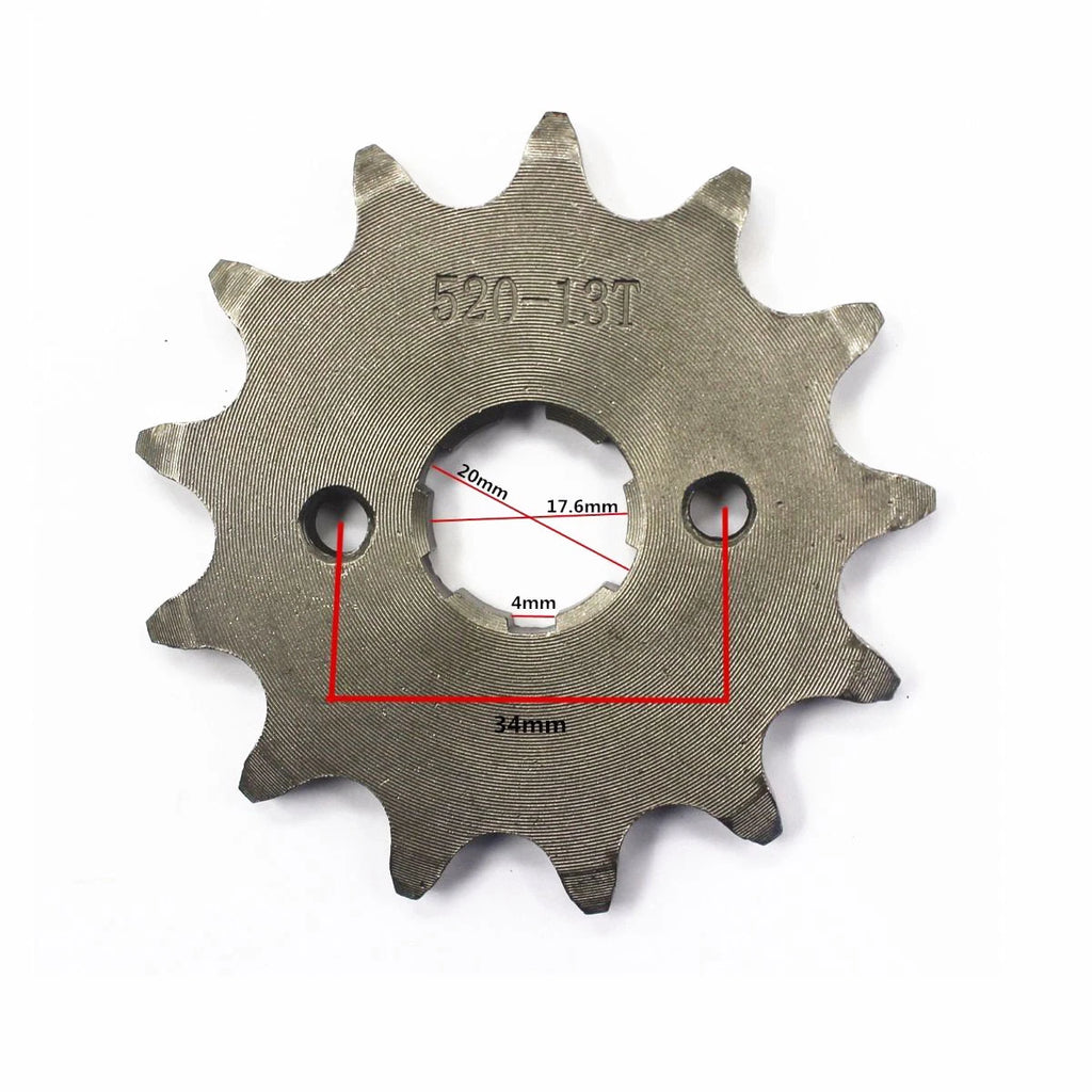 20mm Front Sprocket for Honda AX-1 AX1 NX250 XR250 Baja R CBF250 CBR250 (520-13T)