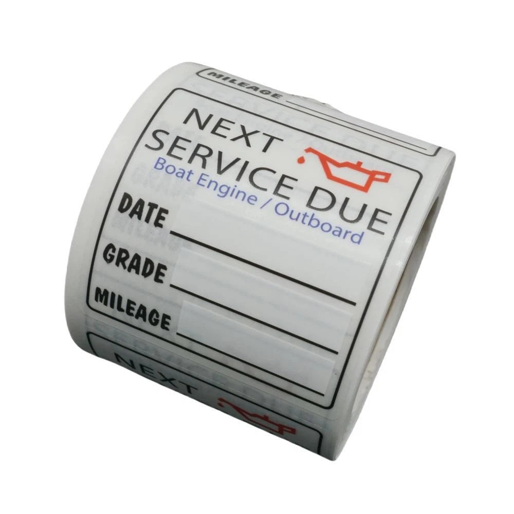 Oil Change Service Reminder Stickers for All Vehicles (200 Count)