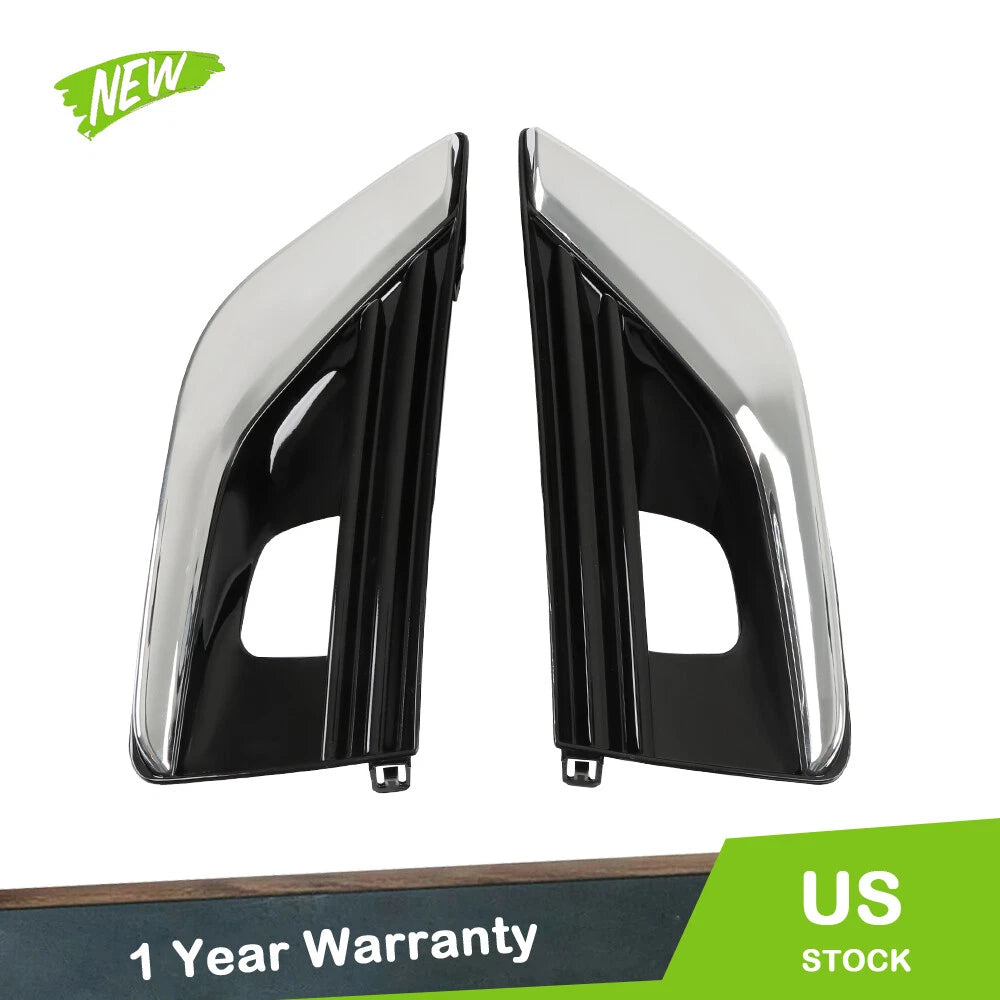 Set of 2 Black Fog Light Bezels for Infiniti Q50 (2018–2020)