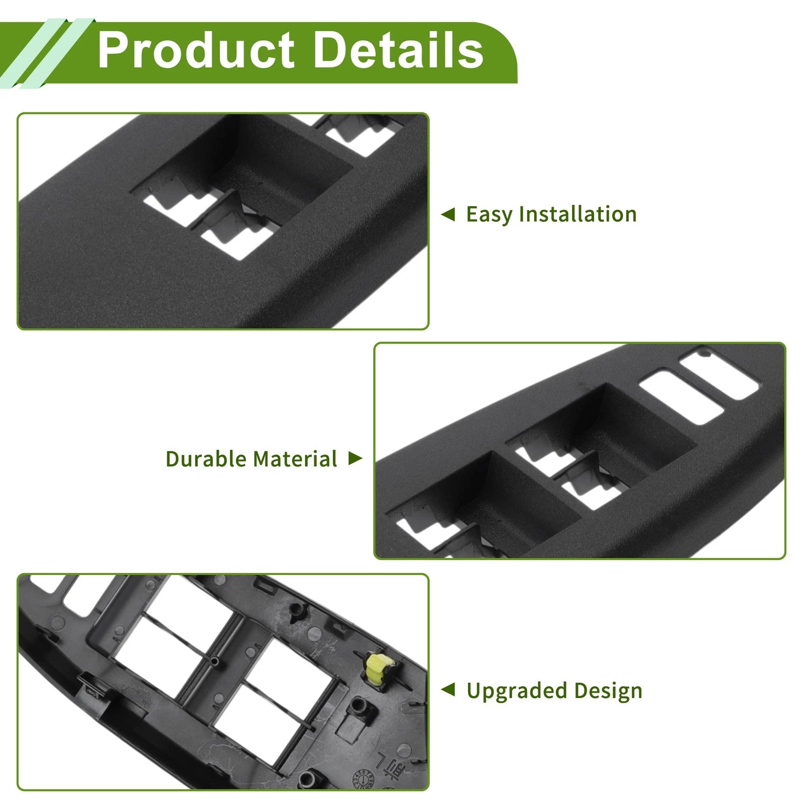Front Side Window Switch Bezel Cover for Toyota Corolla (2009–2013) No. 7423202720B1
