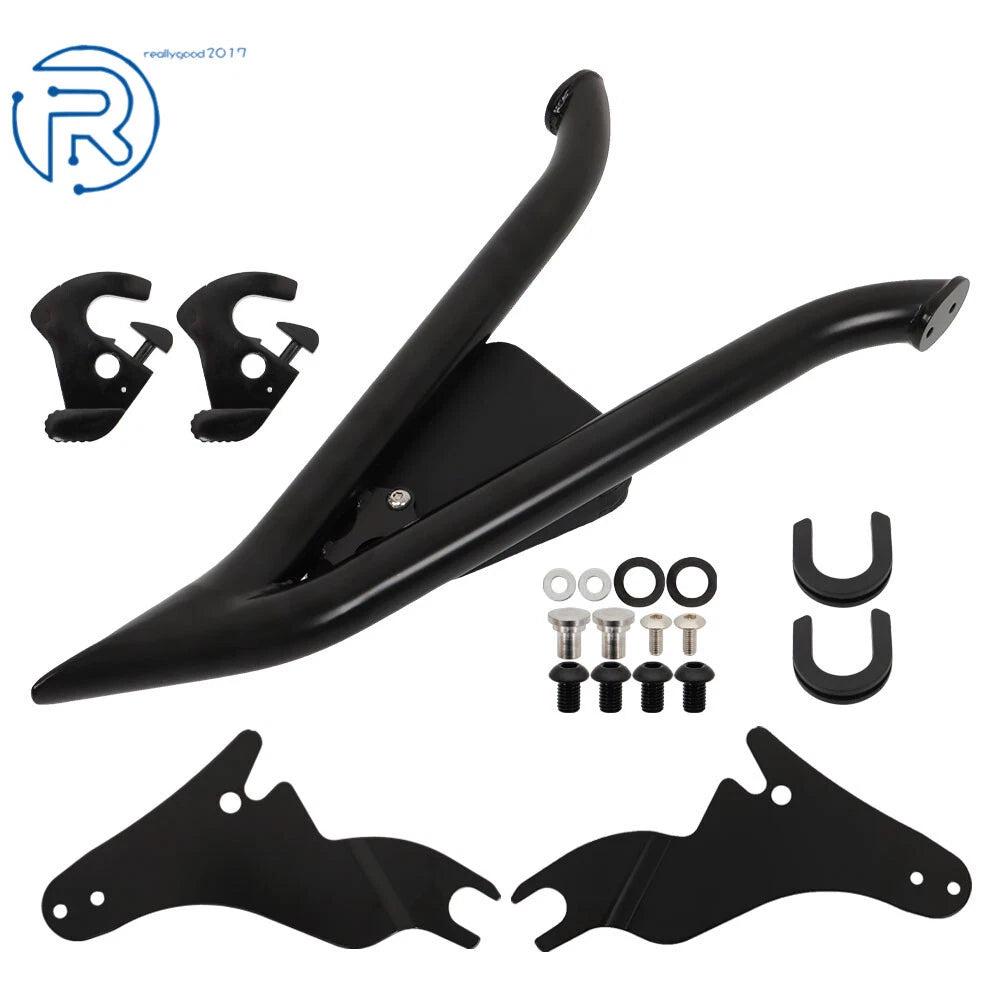 22 Inch Black Backrest Sissy Bar for CVO Road Glide Road King Street Glide
