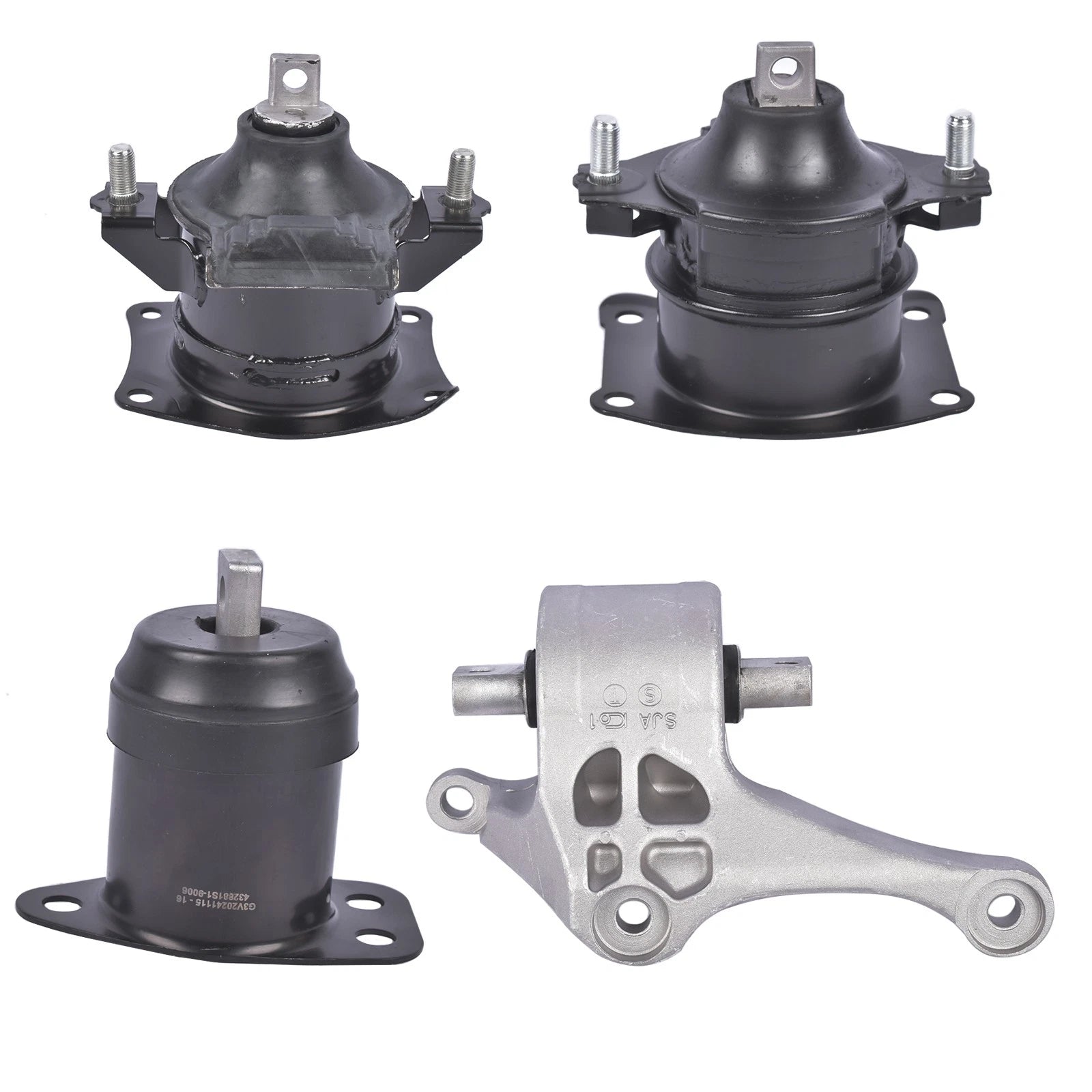 Set of 4 Engine Motor & Transmission Mounts for Acura RL (2005-2008)